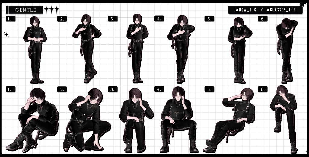 ❤️🔥発売記念BIG SALE~11.15!【FREE/商用OK】撮影向けPoseAnimation ❮ ⁺500-Vol.3 ❯