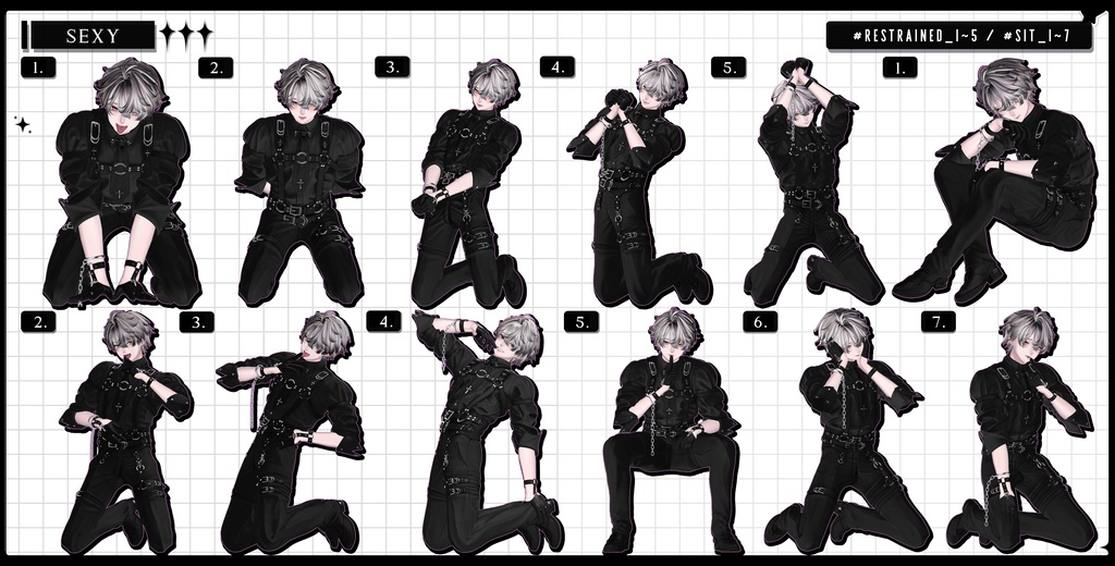 ❤️🔥発売記念BIG SALE~11.15!【FREE/商用OK】撮影向けPoseAnimation ❮ ⁺500-Vol.3 ❯