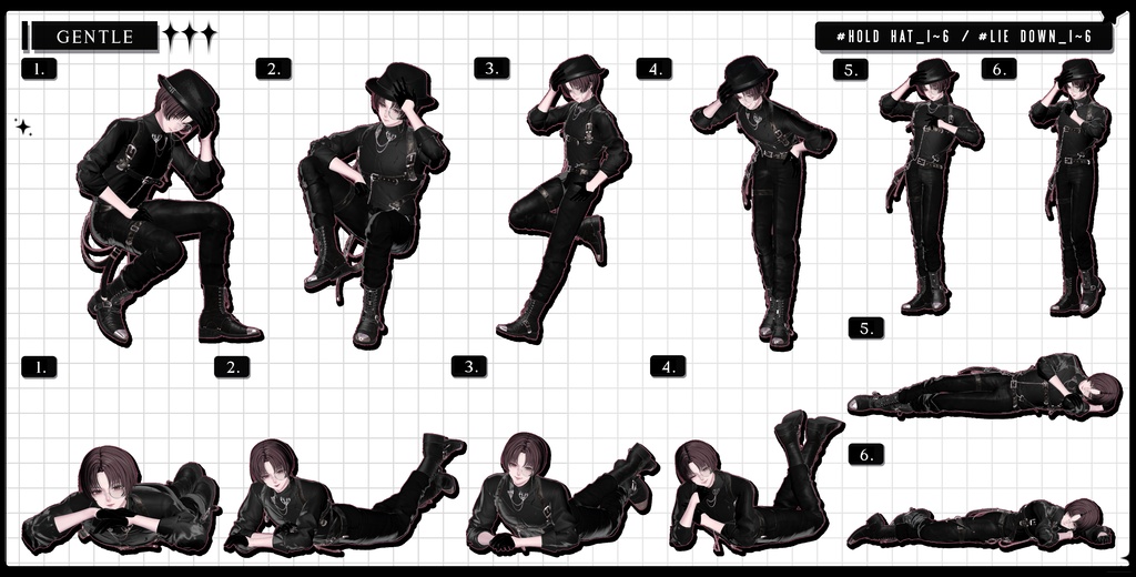 ❤️🔥発売記念BIG SALE~11.15!【FREE/商用OK】撮影向けPoseAnimation ❮ ⁺500-Vol.3 ❯
