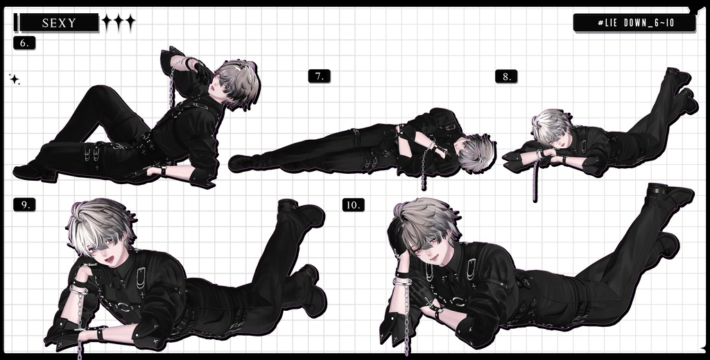 ❤️🔥発売記念BIG SALE~11.15!【FREE/商用OK】撮影向けPoseAnimation ❮ ⁺500-Vol.3 ❯
