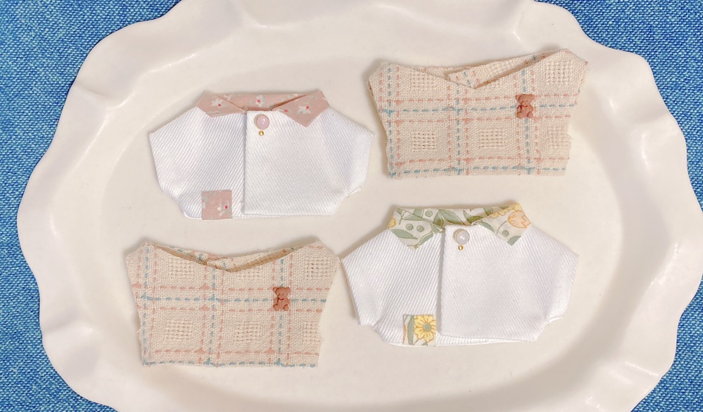 くまのベスト🧸と花柄シャツ🌸