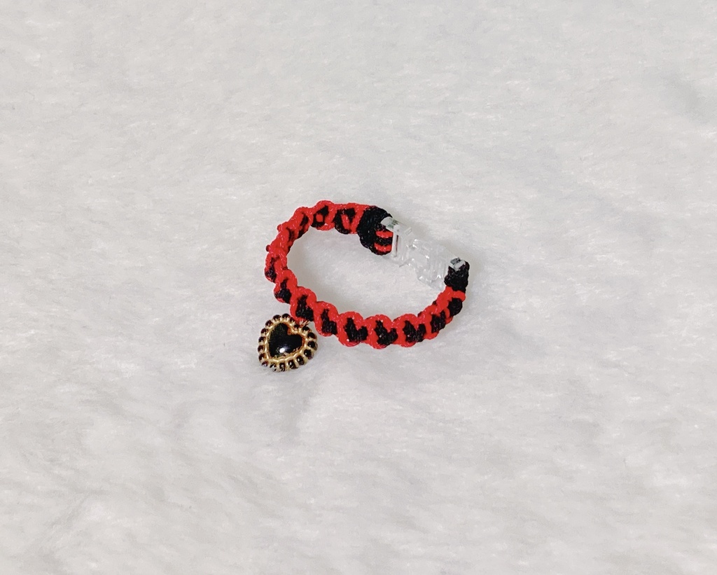 ハートチャーム付首輪