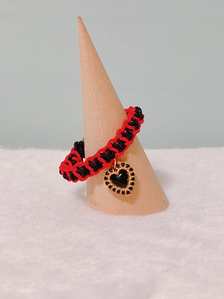 ハートチャーム付首輪