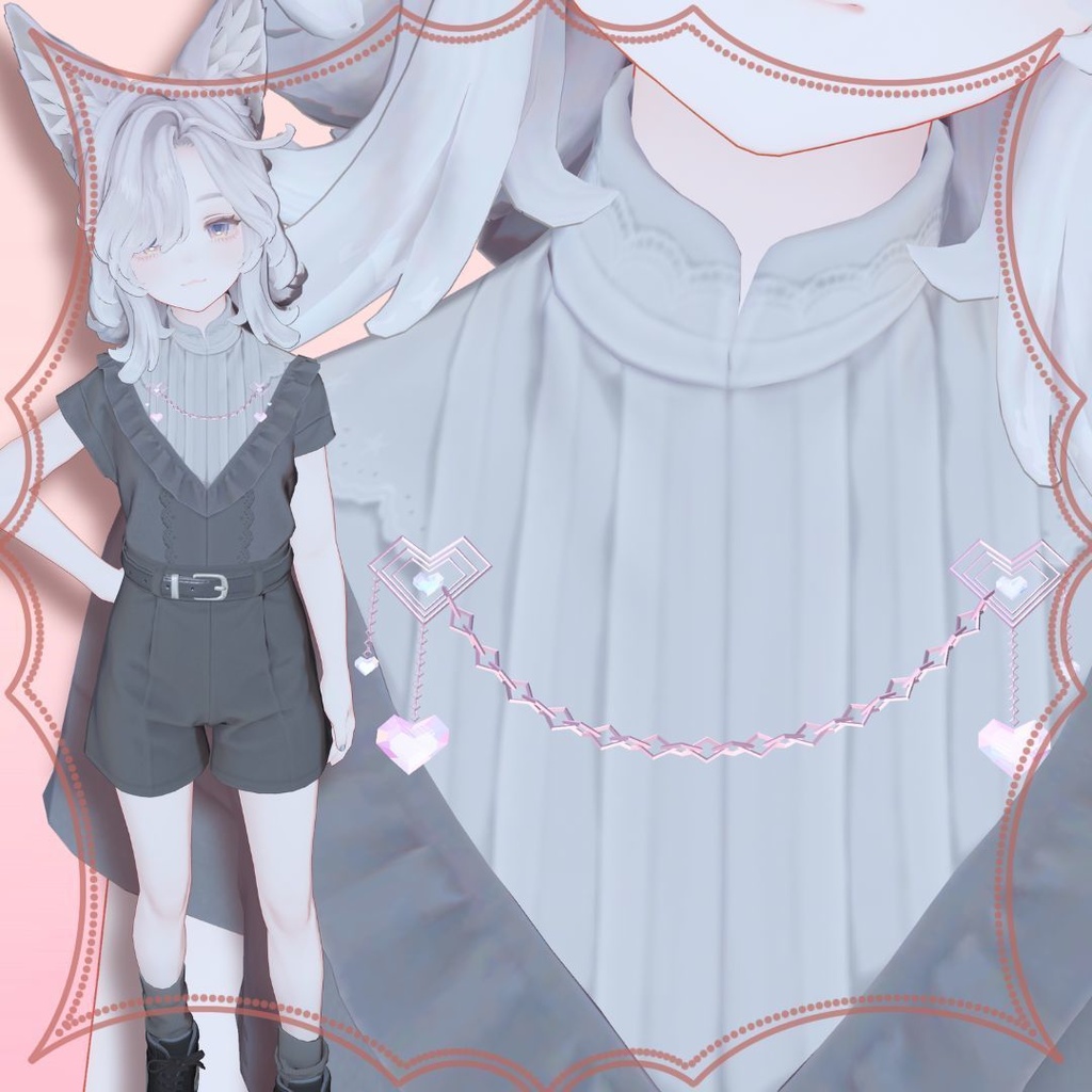 (Free/無料) Heart Drop Chain