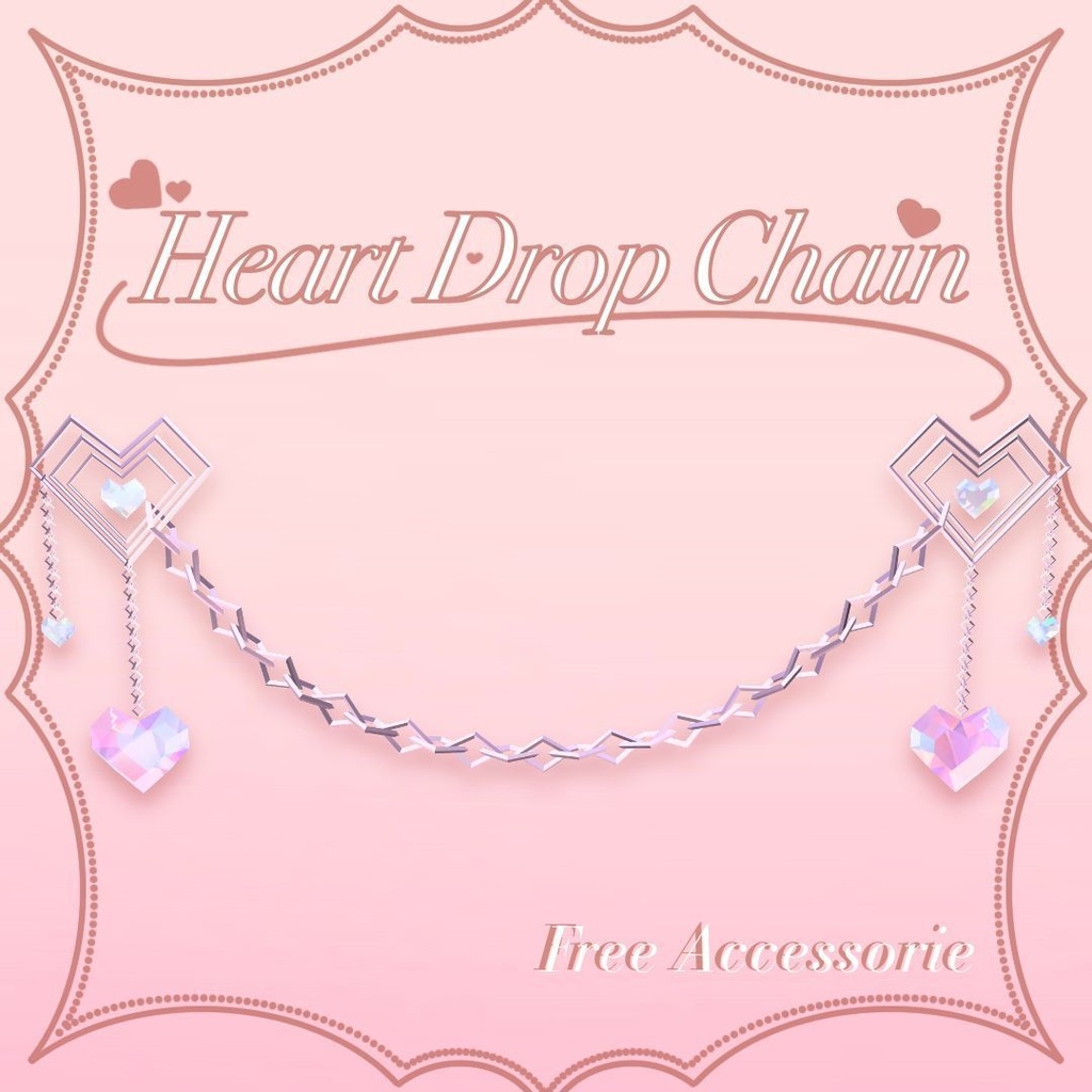 (Free/無料) Heart Drop Chain
