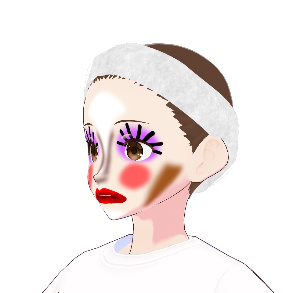 【VRoid】失敗メイク【フェイスペイント】