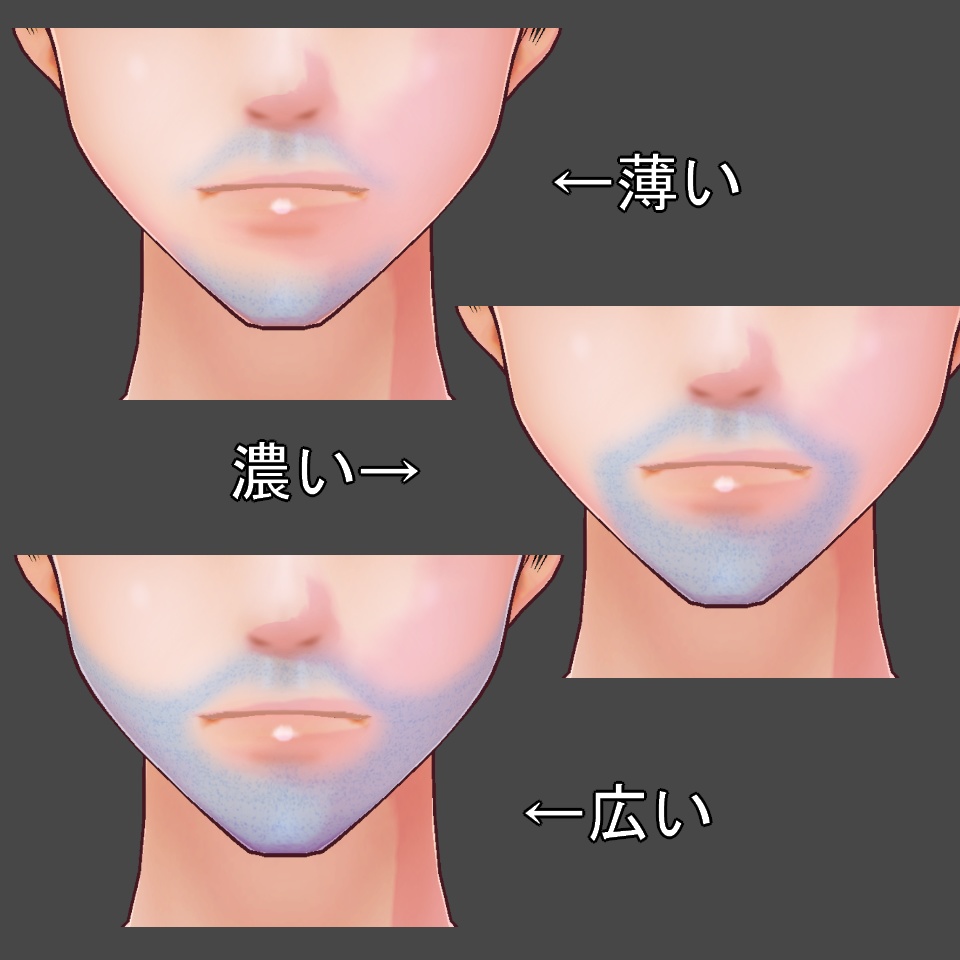 【VRoid】青ひげ【無料】