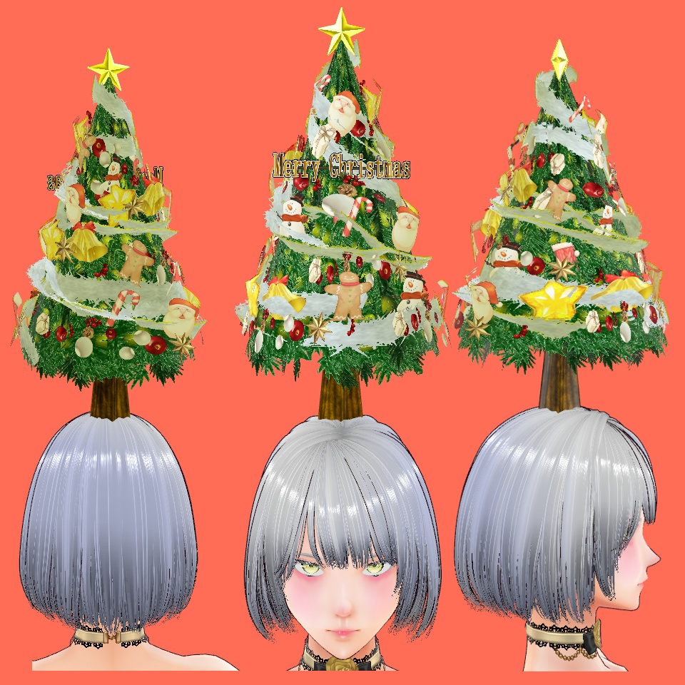 ※更新【VRoid】頭モミの木【アホ毛】
