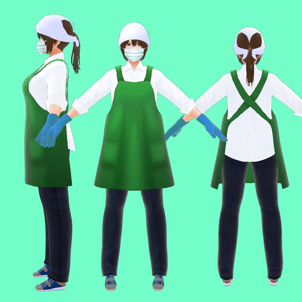 【VRoid】掃除衣装【FREE】