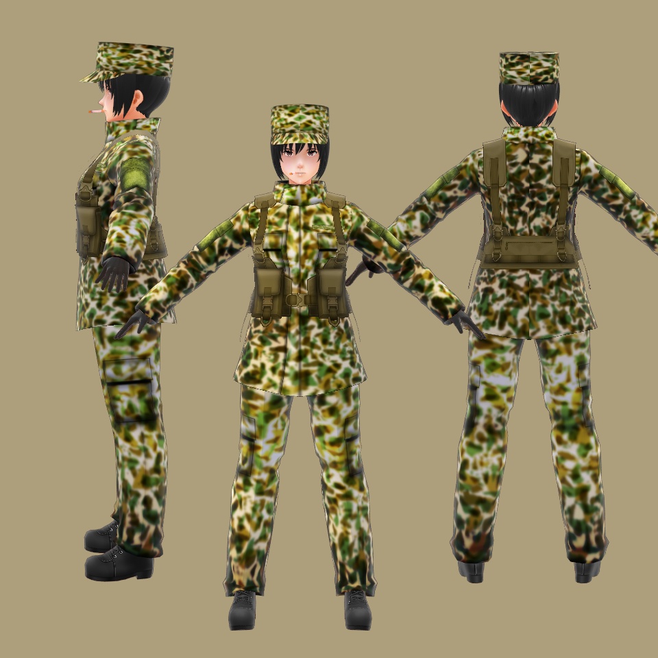 【VRoid】迷彩セット