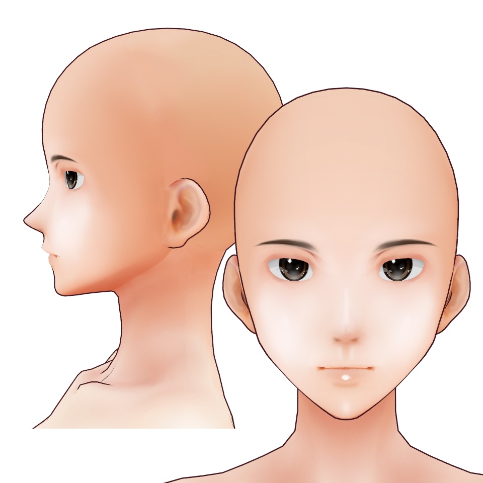 【VRoid】Yスキン(女性用)【体&顔テクスチャ】