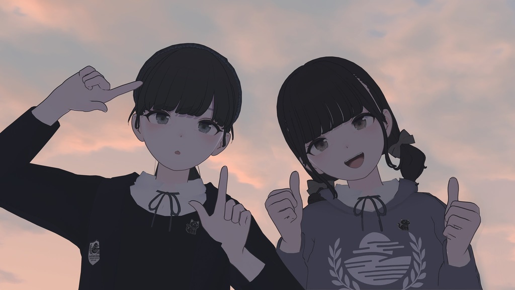 【マフラー追加】薄暮台高等学校 -夏秋制服-