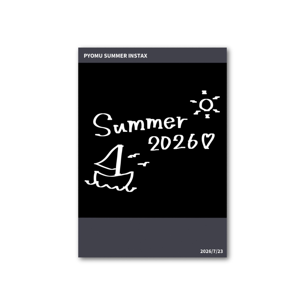 【サマーグッズ 2026】チェキ風カード