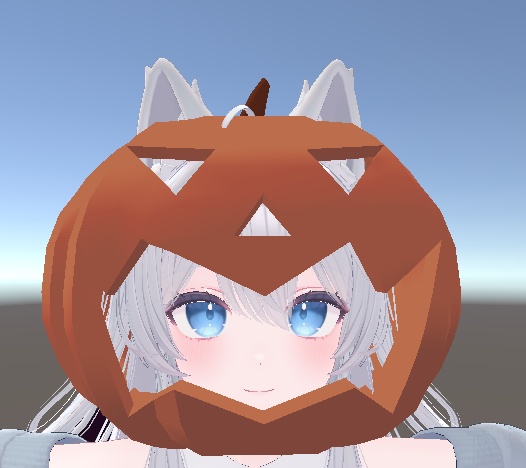 カボチャの被り物