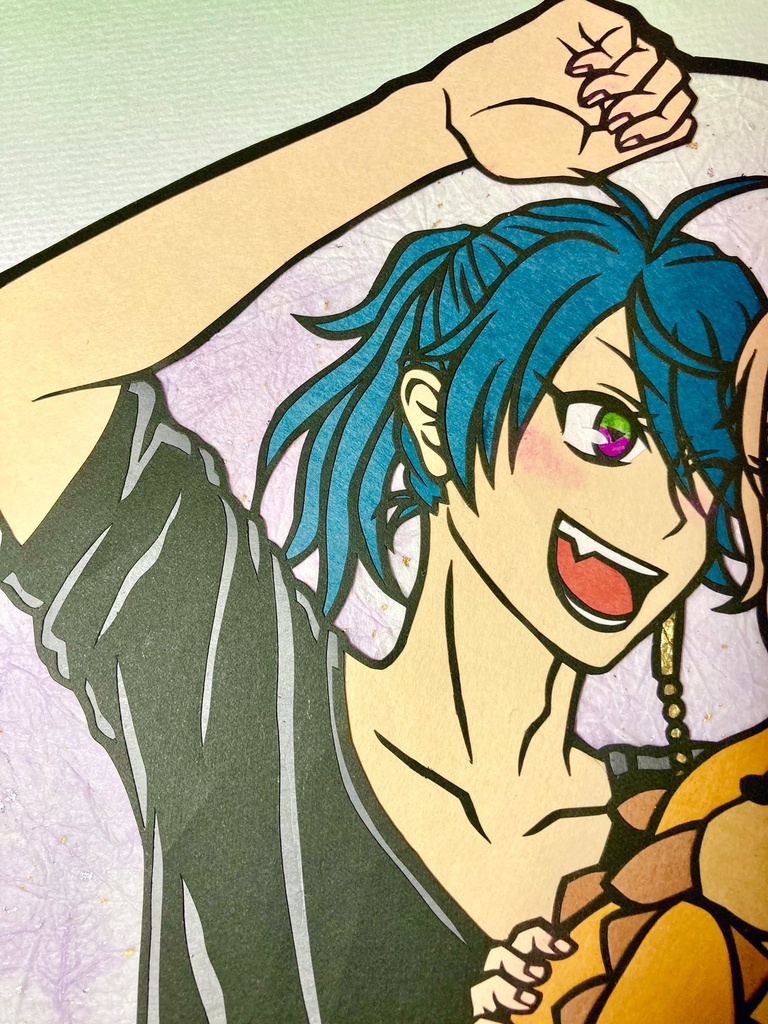 帝幻切り絵色紙①