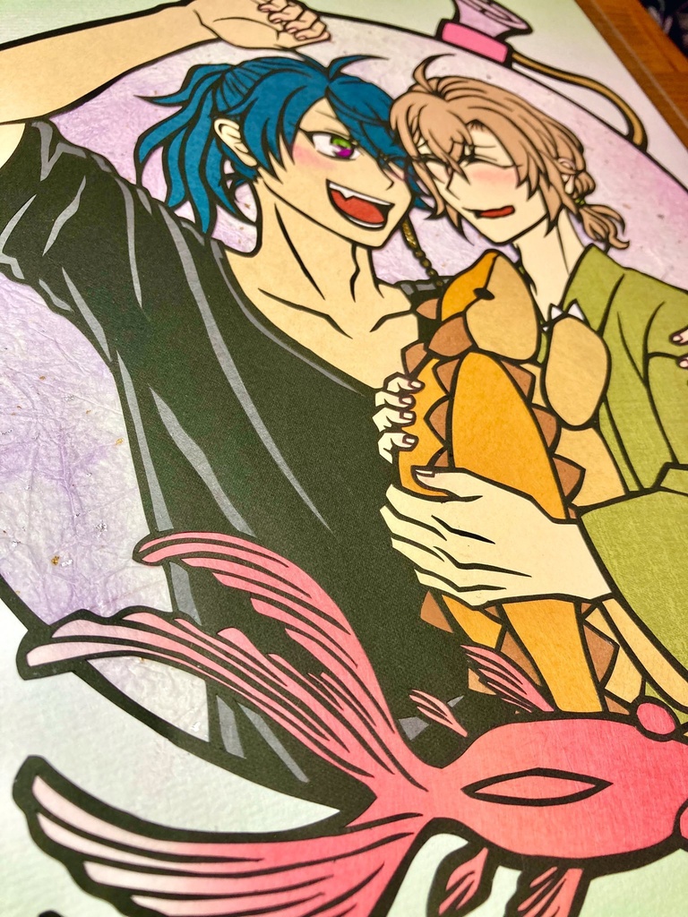 帝幻切り絵色紙①