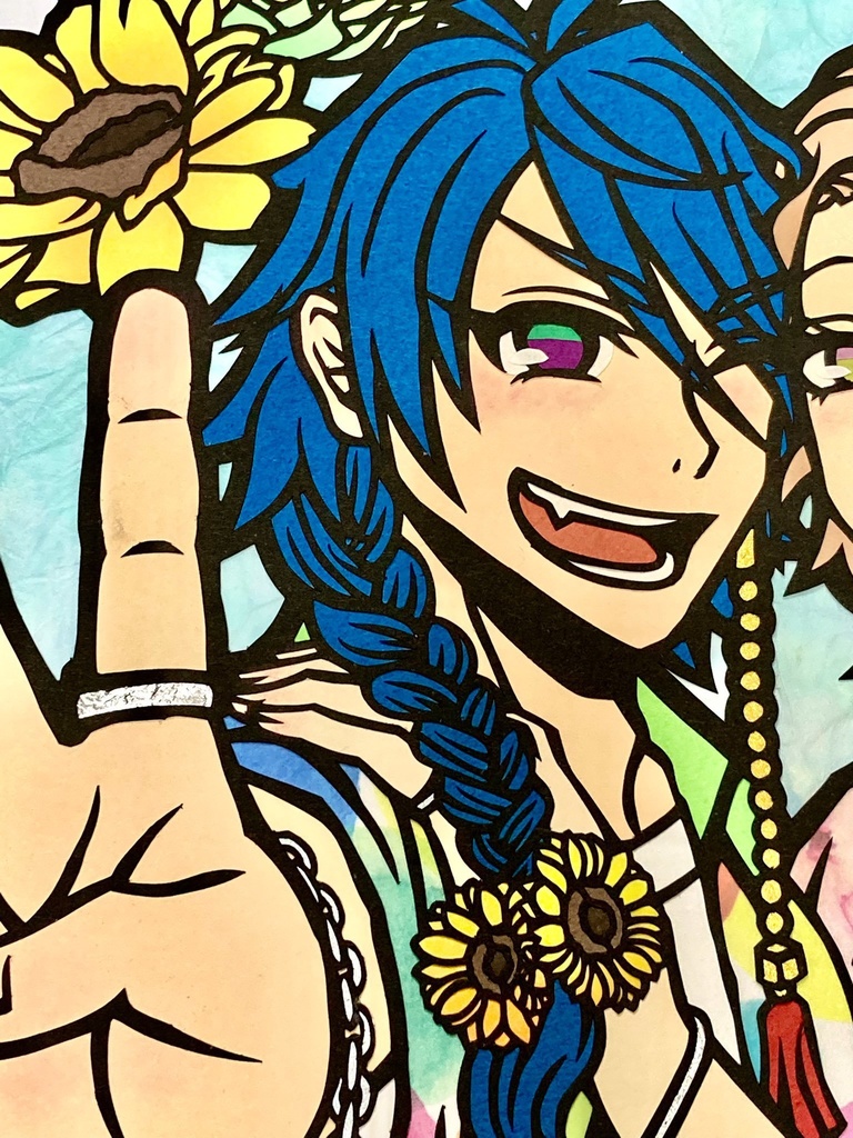 帝幻切り絵色紙③