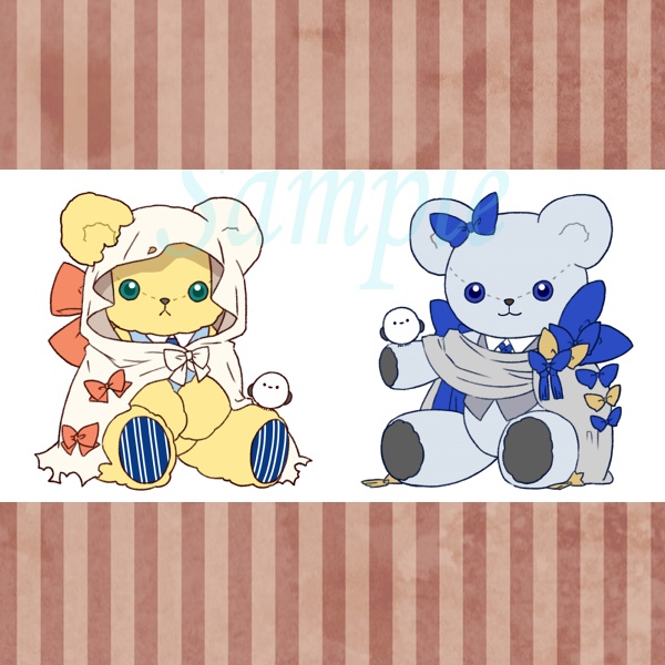 伯仲くまアクリルスタンドセット(単品選択可)