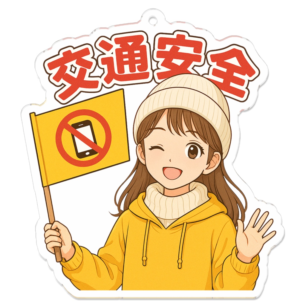 交通安全キーホルダー