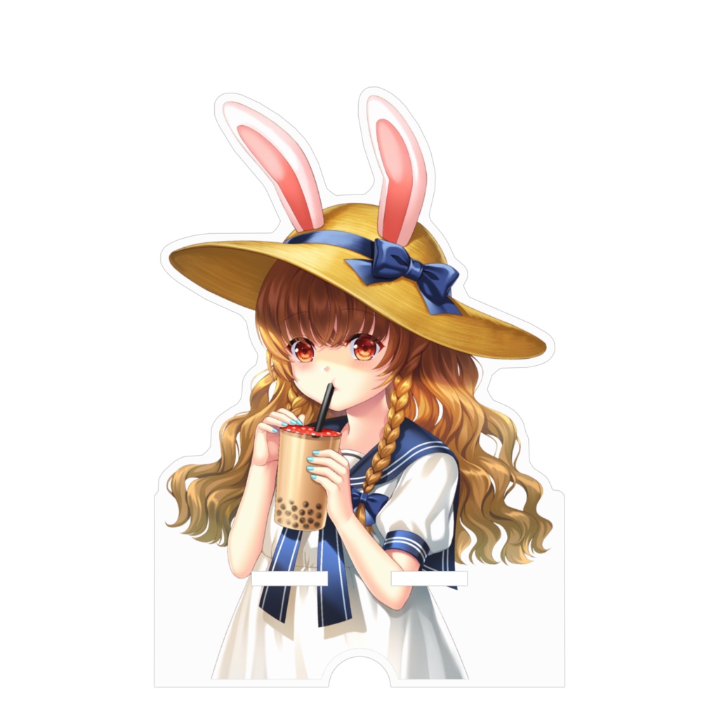 ウサ耳少女(夏)アクリルスマホスタンド