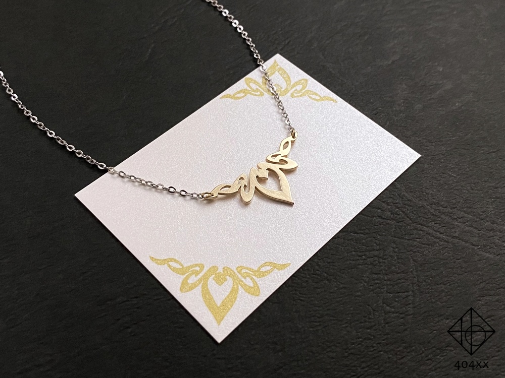 〈思慕の火芯〉真鍮/ネックレス