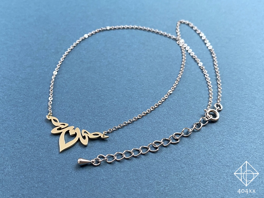 〈思慕の火芯〉真鍮/ネックレス