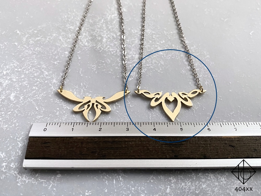 〈思慕の火芯〉真鍮/ネックレス