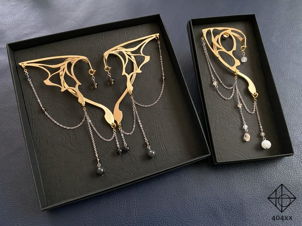 〈異種族イヤーフック〉片耳 本体+装飾1種類