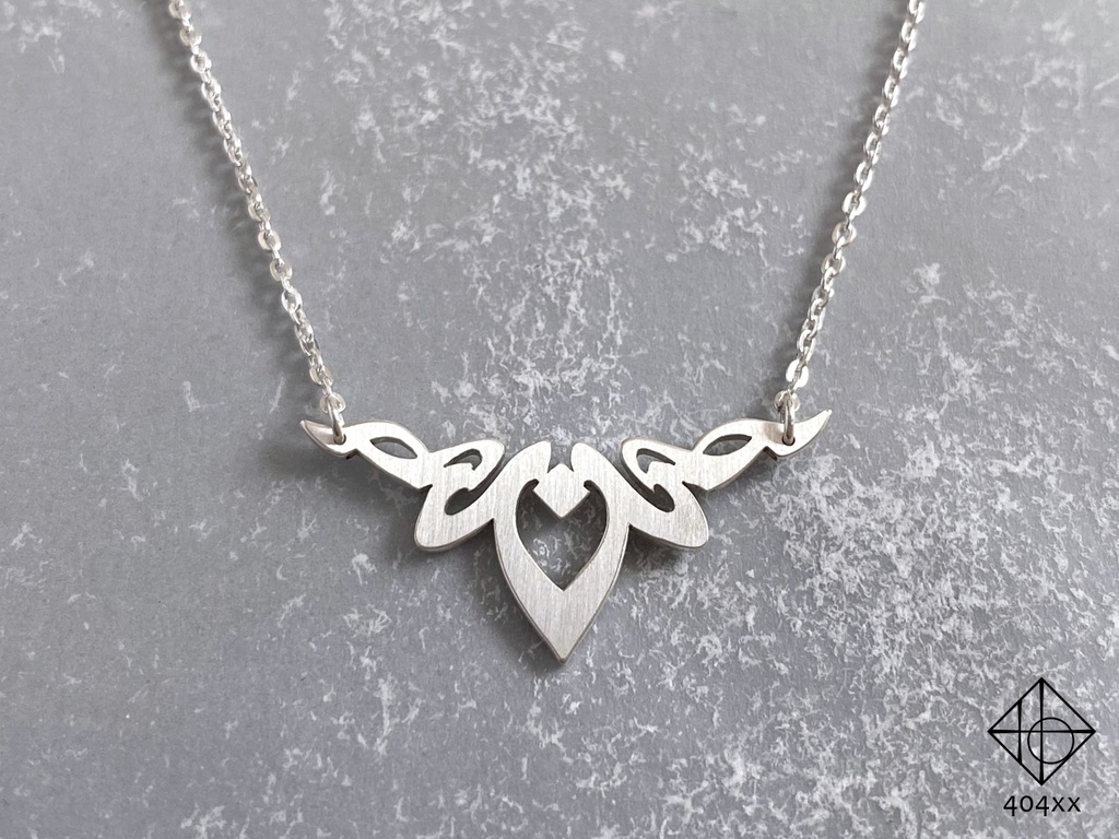 〈思慕の火芯〉純銀/ネックレス