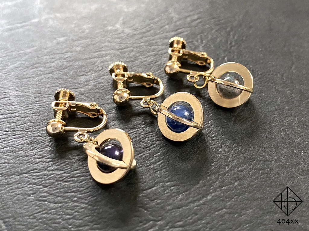 〈天球標本/極光〉ピアス/イヤリング