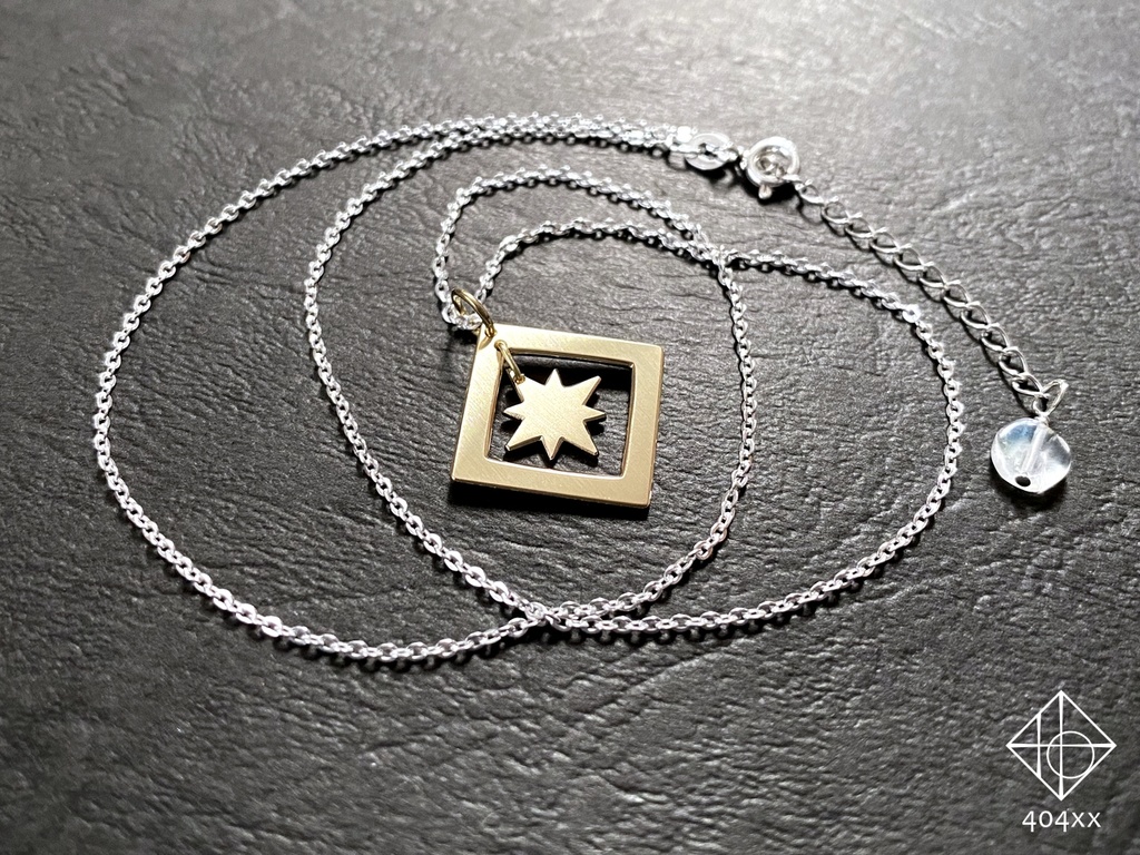 〈星の標〉真鍮/ネックレス