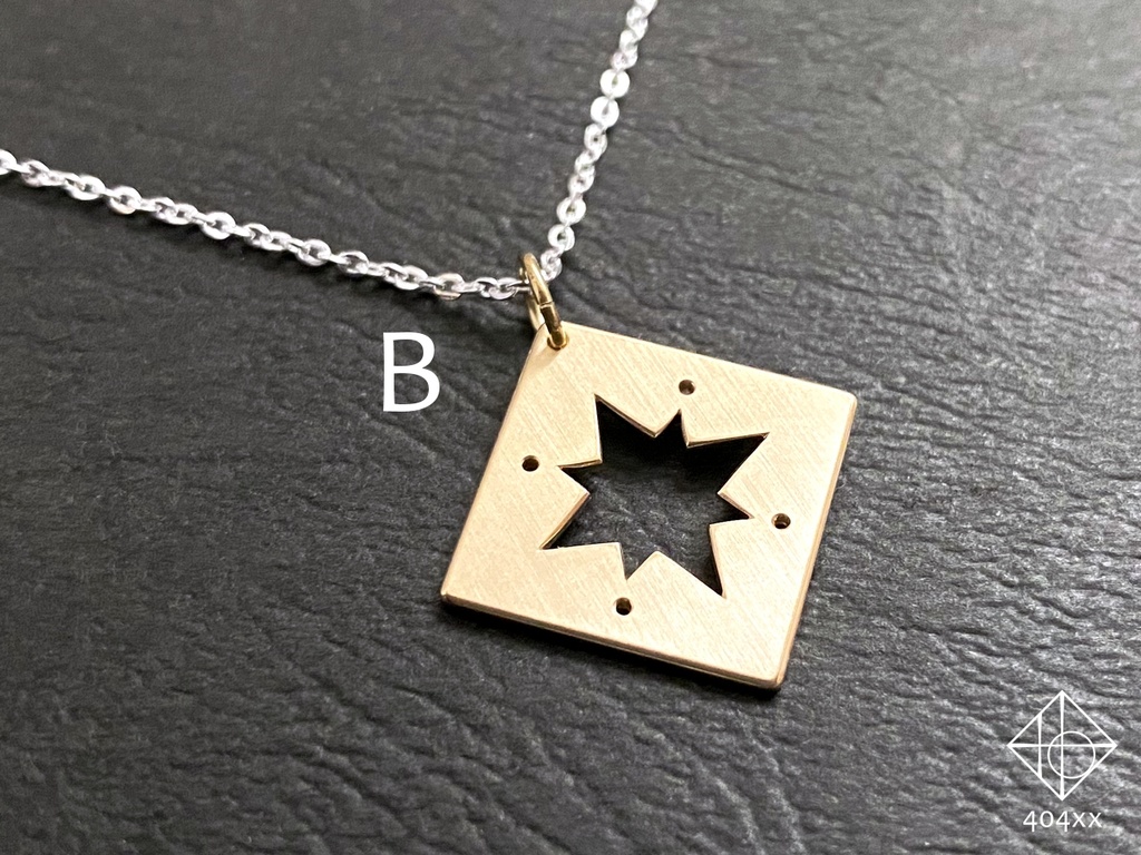〈星の標〉真鍮/ネックレス