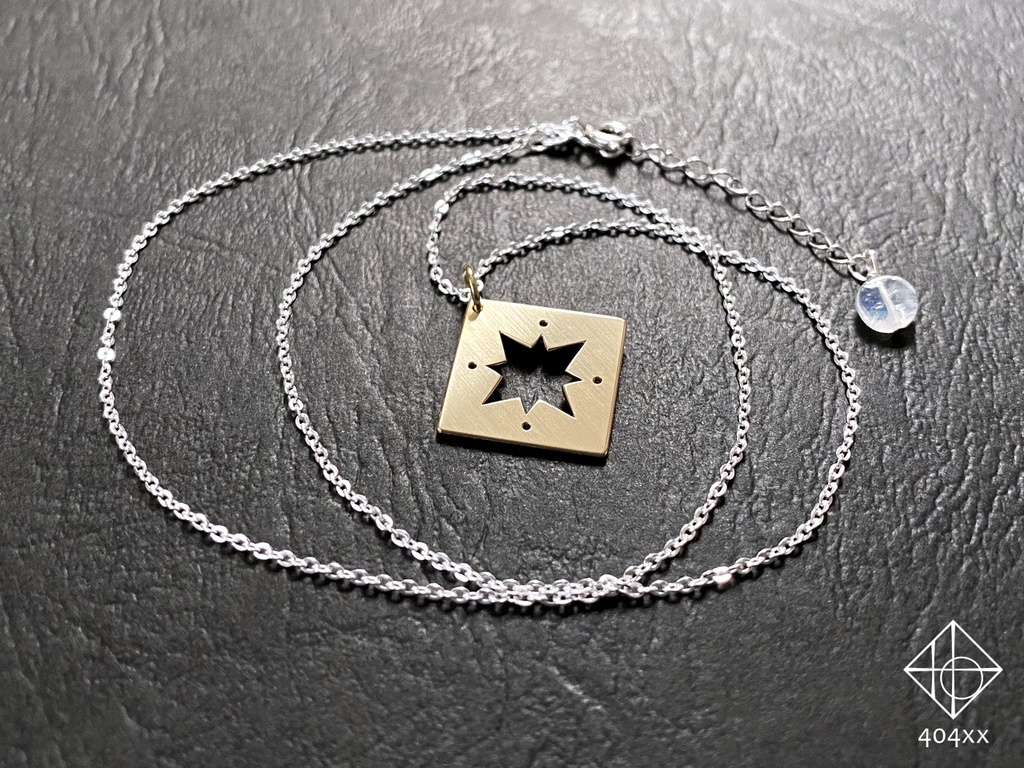 〈星の標〉真鍮/ネックレス