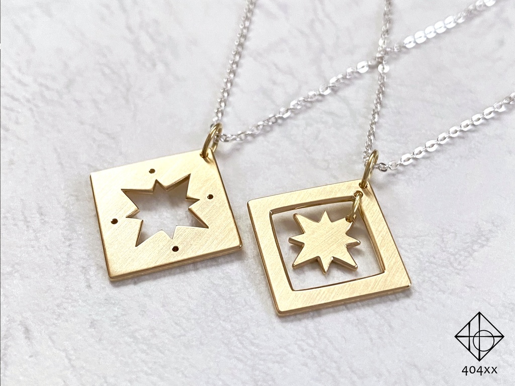 〈星の標〉真鍮/ネックレス
