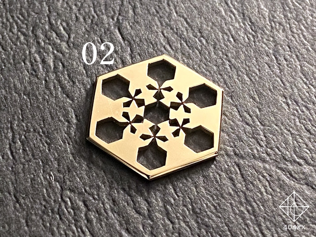 〈雪花結晶〉透かし細工のチップ