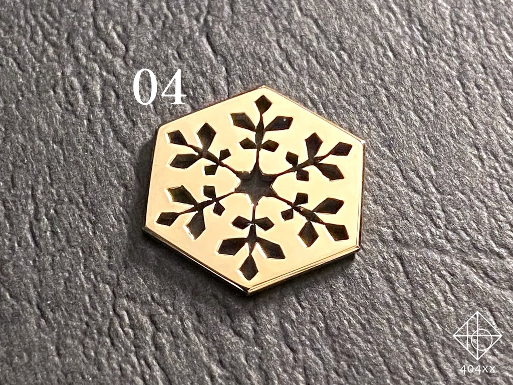 〈雪花結晶〉透かし細工のチップ