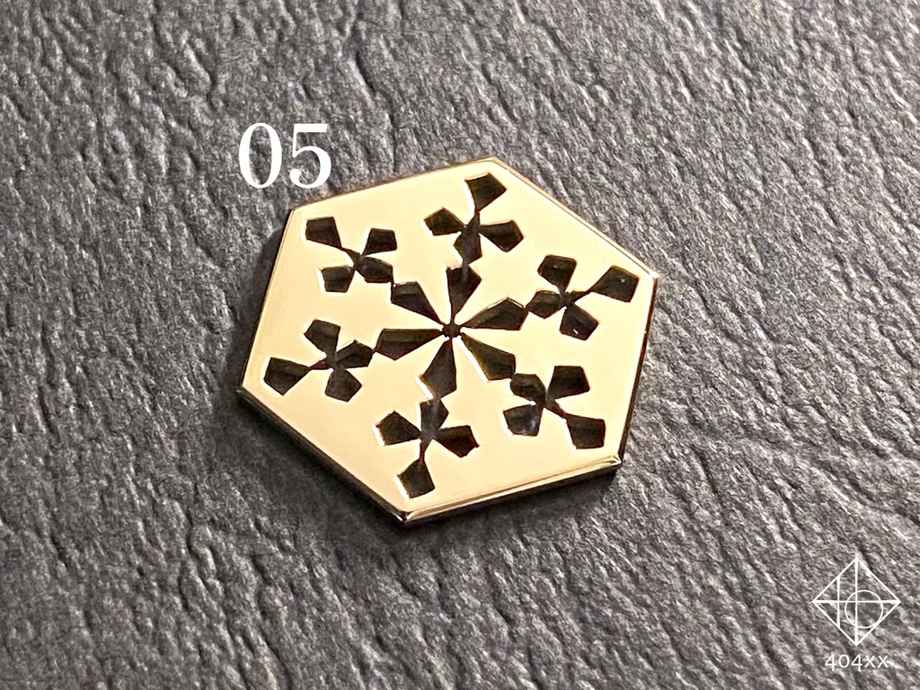 〈雪花結晶〉透かし細工のチップ