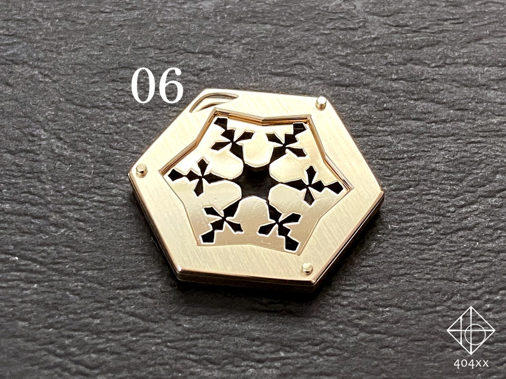 〈雪花結晶〉ペンダント+チップ1枚のセット