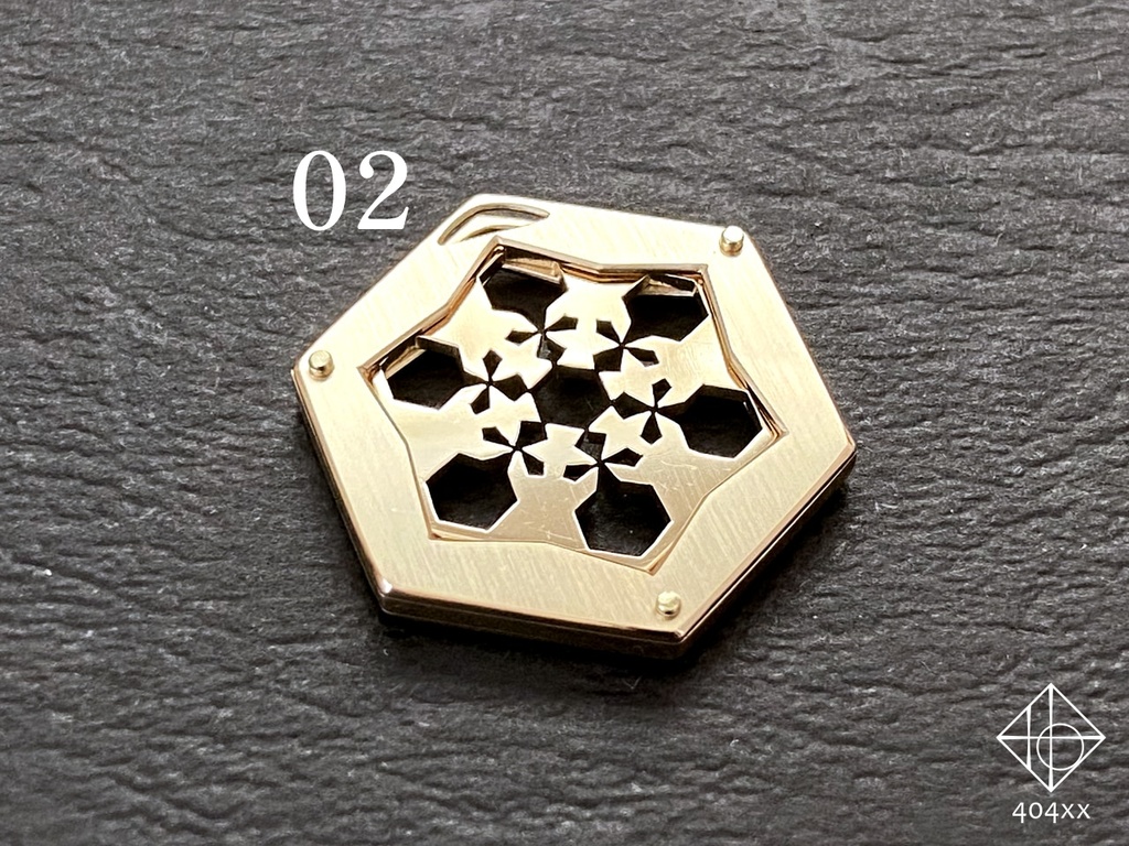 〈雪花結晶〉ペンダント+チップ1枚のセット