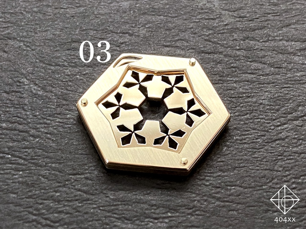 〈雪花結晶〉ペンダント+チップ1枚のセット