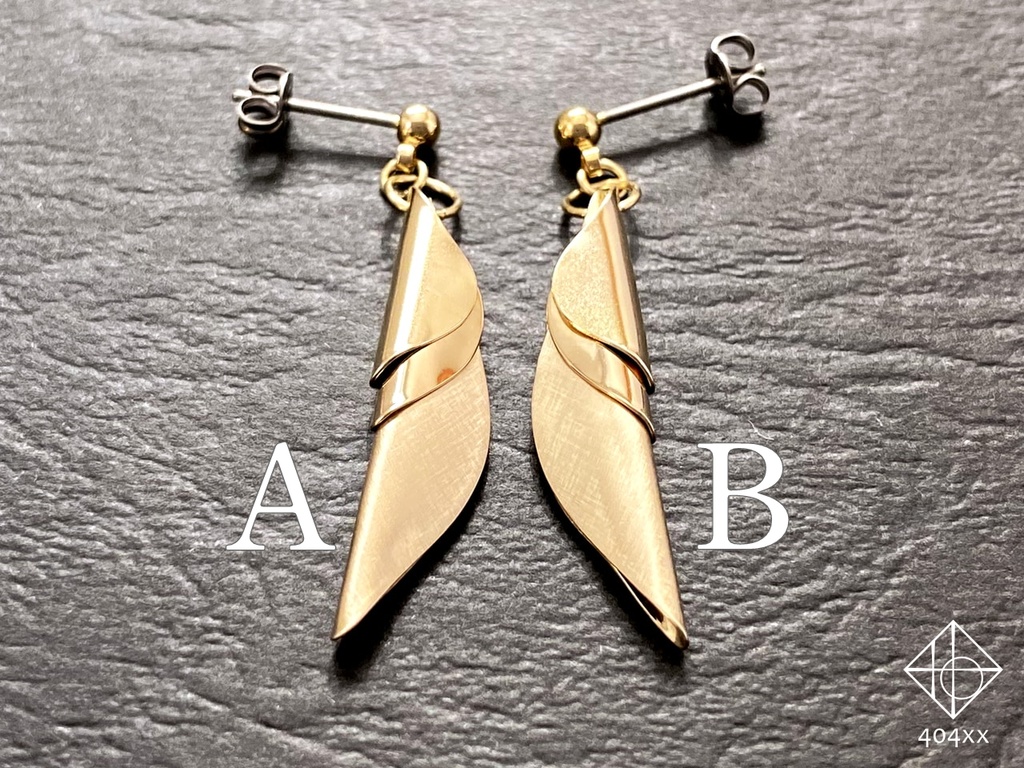 〈耀芽〉真鍮 ピアス/イヤリング