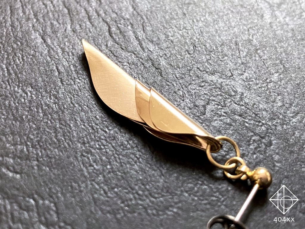 〈耀芽〉真鍮 ピアス/イヤリング