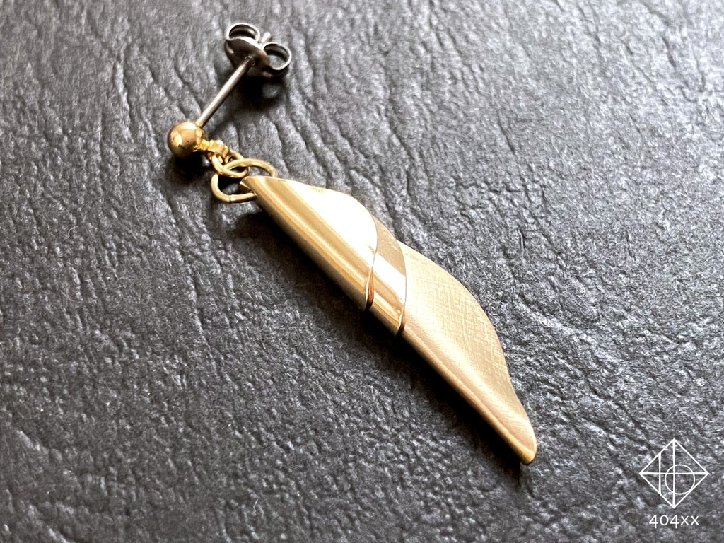 〈耀芽〉真鍮 ピアス/イヤリング