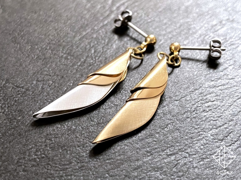 〈耀芽〉真鍮 ピアス/イヤリング