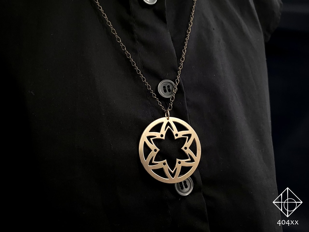 〈星花徽章〉ペンダント/バッグチャーム