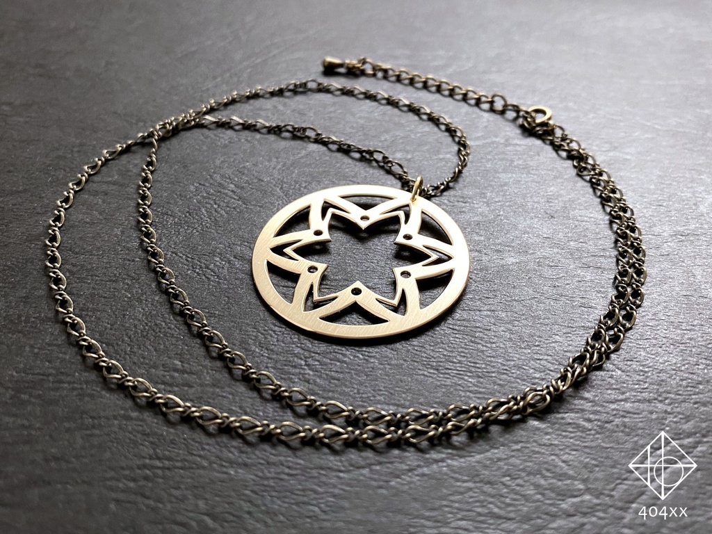 〈星花徽章〉ペンダント/バッグチャーム