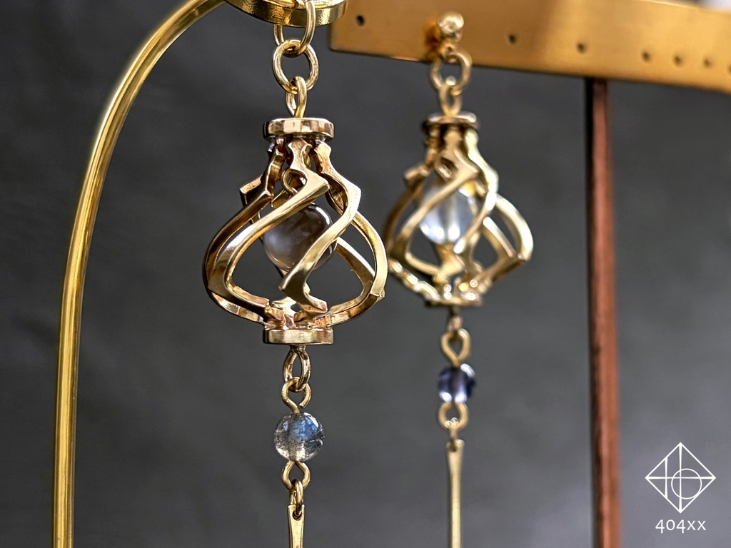 〈かぎろい誘燈〉ピアス/イヤリング/簪/オブジェ