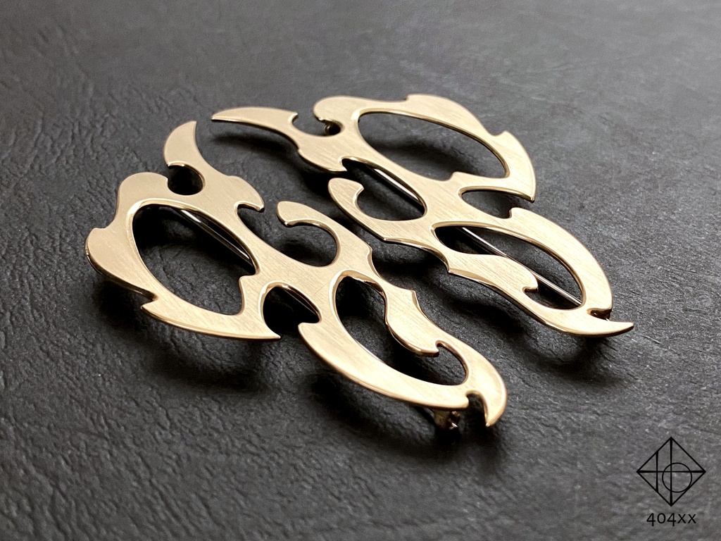 試作〈術式紋様〉ブローチ(仮題)