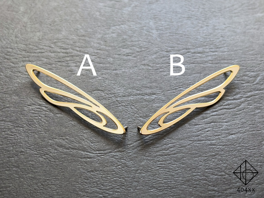 〈風乗りの羽〉ブローチ