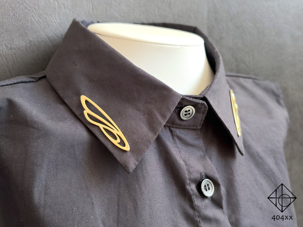 〈風乗りの羽〉ブローチ